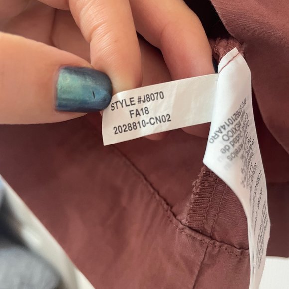 Madewell Millennial Pink Square-neck Top - Picture 4 of 5